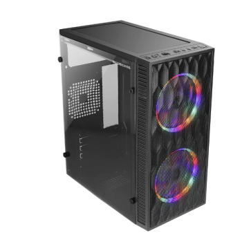 Gabinete Gamer Hive Bg-057 Preto Bluecase - S/fonte / 2x Fan Rainbow / Vidro / Usb 3.0 / Micro-atx / Mini-itx Gabinete Gamer Hive Bg-057 Preto Bluecase - S/fonte / 2x Fan Rainbow / Vidro / Usb 3.0 / Micro-atx / Mini-itx Gabinete Gamer Hive Bg-057 Pre