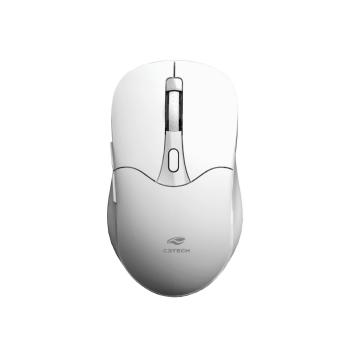 Mouse Sem Fio Recarregável Dual Mode M-BT60WH Branco C3Tech