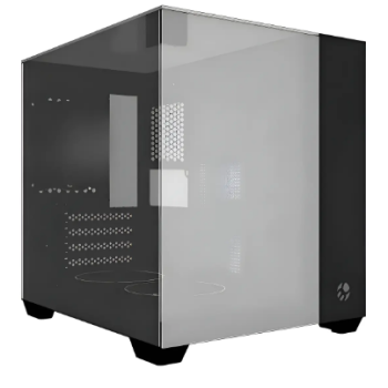 GABINETE GAMER BG-059B VEGAS PRETO BLUECASE - S/ FONTE / VIDRO PANORAMICO ESPELHADO / USB 3.0 / MICRO-ATX / MINI-ITX