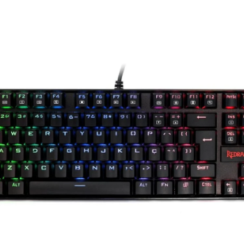 TECLADO MECANICO GAMER REDRAGON KUMARA ANTIGHOSTING RGB SWITCH OUTEMU RED ABNT2 PRETO PT K552RGB1 PTRED