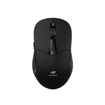 Mouse Sem Fio Recarregável Dual Mode M-BT60BK Preto C3Tech