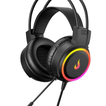 HEADSET GAMER RISE MODE Z2 LED RGB RAINBOW DRIVER 50MM P2 USB PRETO RMHSZ2B