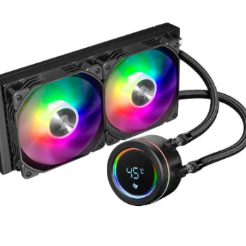 Water Cooler Pichau Aqua 240X, ARGB, 240mm, Preto, PCH-AQA240X-BK01