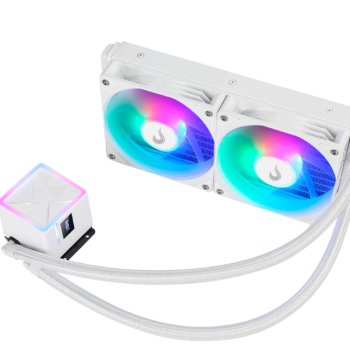 Water Cooler Rise Mode Frost Rainbow 240mm Resfriamento Eficiente Branco