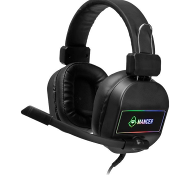 Headset Gamer Mancer Bassex, Drivers 50mm, Preto, MCR-BSS-BL01