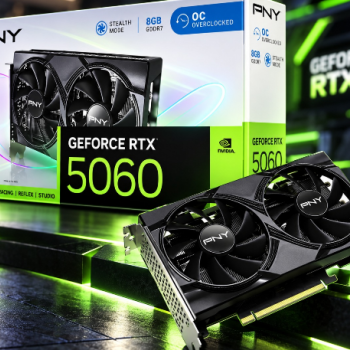 Placa de Vídeo PNY GeForce RTX 5060 OC Edition com 8GB GDDR7