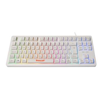 Teclado Gamer TGT M90B, Rainbow, ABNT2, Branco, TGT-M90B-RBW01