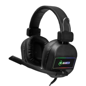 Headset Gamer Mancer Bassex, Drivers 50mm, Preto, MCR-BSS-BL01