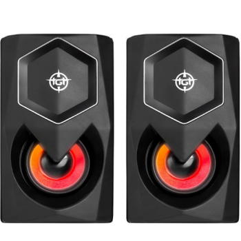 Caixa de Som TGT Sentry C1, Rainbow, 2x3W RMS, Preto, TGT-STY-RBW02