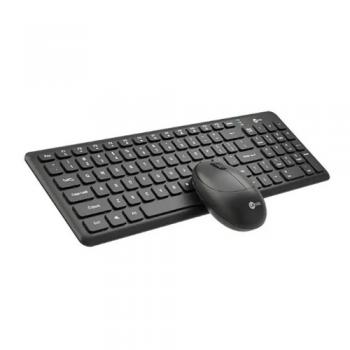 KIT TECL+MOUSE S/FIO KW204 PRETO LECOO