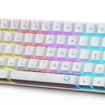 TECLADO GAMER MECANICO TKL MOON OX BRANCO