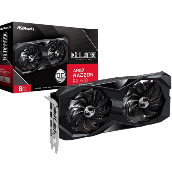 Placa de Vídeo RX 7600 Challenger ASRock AMD Radeon, 8GB GDDR6