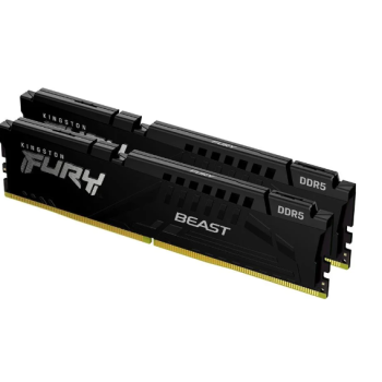 KIT Memória RAM Kingston Fury Beast, 32GB (2x16GB), 5600MHz, DDR5, CL40, para Intel XMP, AMD EXPO, Preto