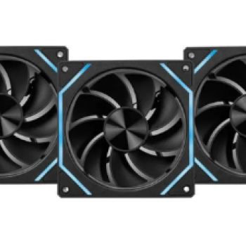 Kit  fan Pichau Ventus Nx Reverse, Argb, 3x120mm Preto