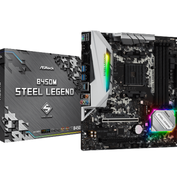 Placa Mãe Superframe B450M Steel Legend, Chipset B450, AMD AM4, mATX, DDR4