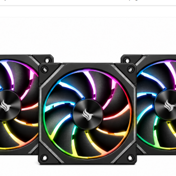 Kit fan Pichau Ventus Nx, Argb, 3x120mm, Preto