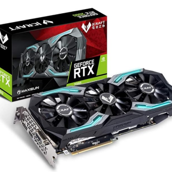 Placa de Video GeForce RTX 2060 iCraft 6 GB GDDR6 placa de vídeo para jogos GPU com 3 ventiladores de resfriamento e iluminação RGB