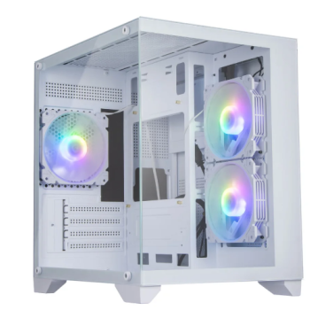 GABINETE GAMER SOUL PRO BG-052 BRANCO BLUECASE - 3X FAN ARGB / S/ FONTE / VIDRO / USB 3.0 / MICRO-ATX / MINI-ITX 8337