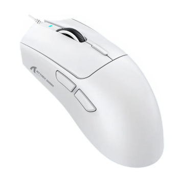 MOUSE GAMER COM FIO ATTACK SHARK X1 ULTRALEVE 12800 DPI 6 BOTOES BRANCO