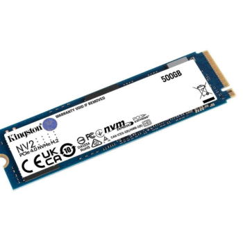 SSD Kingston Nv2 500GB, M.2 2280, NVME PCIE 4.0 X4, Leitura 3500MB/s E Gravação 2100MB/s - s/ box