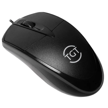 Mouse Office TGT OM50, 1200DPI, 3 Botoes, Preto, TGT-OM50-BL01