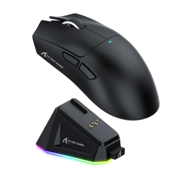 MOUSE GAMER SEM FIO ATTACK SHARK X11 COM BASE DE CARREGAMENTO MAGNETICO RGB TRIMODE 22000 DPI SENSOR OPTICO PAW3311