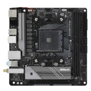 Placa Mãe Asrock B550m-itx/ac Ddr4 Am4 Chipset Amd B550 Itx Preto