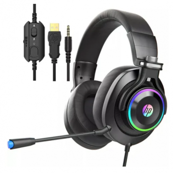 FONE C/MIC GAME STEREO 1 P2+USB H500 PTO HP