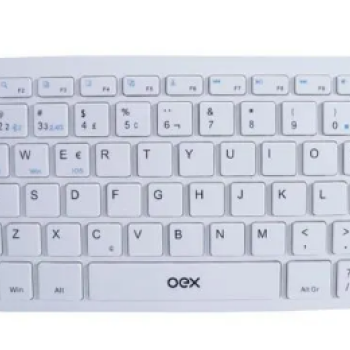TECLADO ELITE DUO OEX 2 CONEXÕES BLUETOOTH+WIRELESS BRANCO