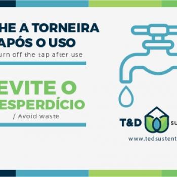 TD ADESIVOS - FECHE A TORNEIRA APÓS O USO