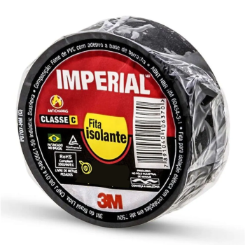 Fita Isolante Imperial Classe C Preta 18Mmx20M Hb004216360 3M