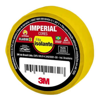 Fita Isolante Imperial Amarela 18Mm X 20M Hb004297972 3M