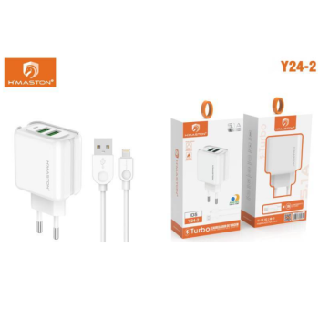 CARREGADOR IPHONE 5 ATE 14 2USB 5.1A HMASTON Y24-2