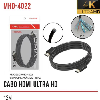 CABO HDMI 2M 1.4 TOMATE MHD 4022