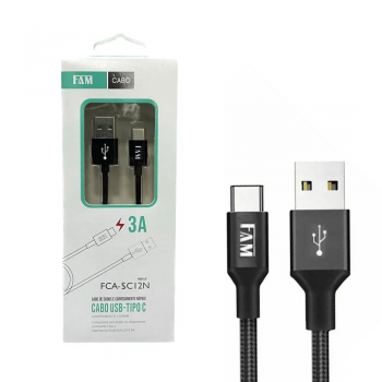 CABO DADOS TIPO C 2.4A REFORC REVEST FAM FCA SC12N