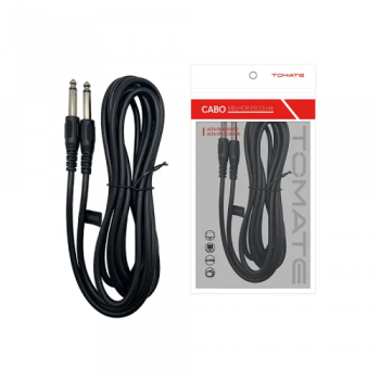 CABO P10M X P10M STEREO 5M TOMATE MCB 011