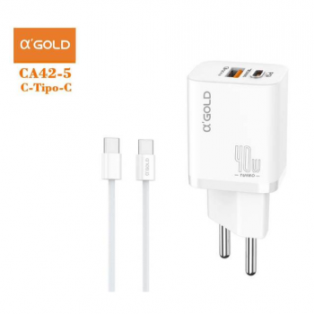 CARREGADOR TIPO C 5V 9V PD USB C USB C 40W AGOLD CA42-5