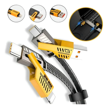 CABO DADOS PD 4 EM 1 TIPO C USB C LIGHTNING IPHONE 5 ATE 14 AGOLD CB-74