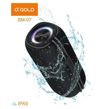 CAIXA DE SOM BLUETOOTH 30W LED AGOLD SM-07