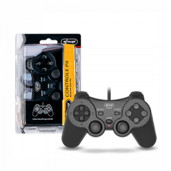 CONTROLE GAMER PS2 CONSOLE KNUP KP GM014