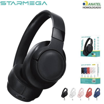 FONE DE OUVIDO HEADPHONE SEM FIO BLUETOOTH 5.3 STARMEGA ST-126