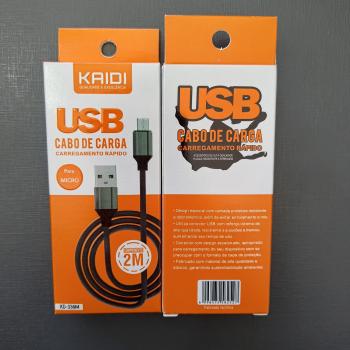 CABO DADOS V8 2M 2.4A KAIDI KD-336M