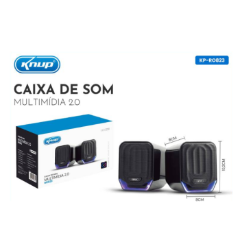 CAIXA DE SOM PC GAMER 12W KNUP KP-RO823
