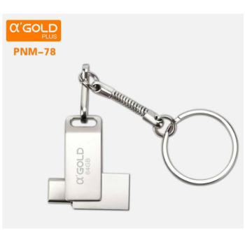 PENDRIVE USBA + USBC OTG 64GB AGOLD PNM-78
