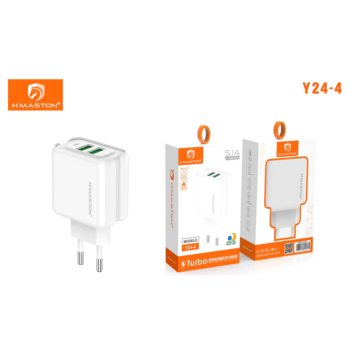 CARREGADOR FONTE USB 5V 2USB 5.1A HMASTON Y24-4