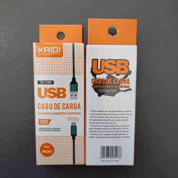 CABO DADOS V8 1M 2.4A KAIDI KD-335M