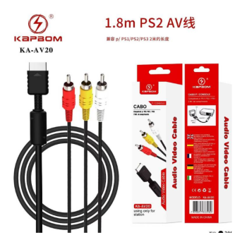 CABO AUDIO VIDEO PS1 PS2 PS3 X 3RCA KAPBOM KA-AV20