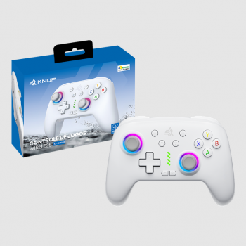 CONTROLE GAMER SEM FIO BLUETOOTH SWITCH WINDOWS ANDROID KNUP KP GM038