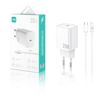 CARREGADOR IPHONE 5 ATE 14 5V 9V PD USB C 20W FAM FKT PD285