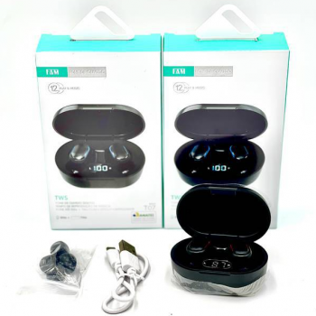 FONE DE OUVIDO IN EAR SEM FIO BLUETOOTH TWS BT 5.4 CARREGA V8 FAM T07